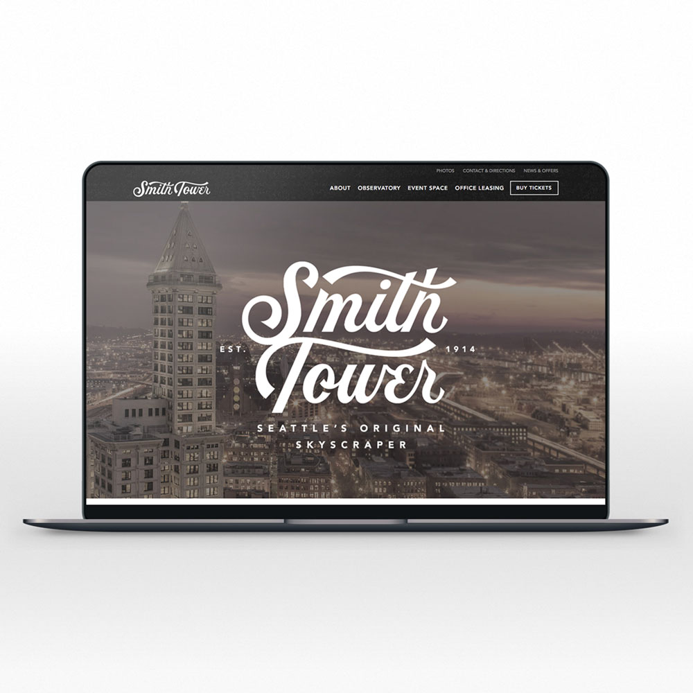 Smith Tower Seattle Graphic Design Web Design