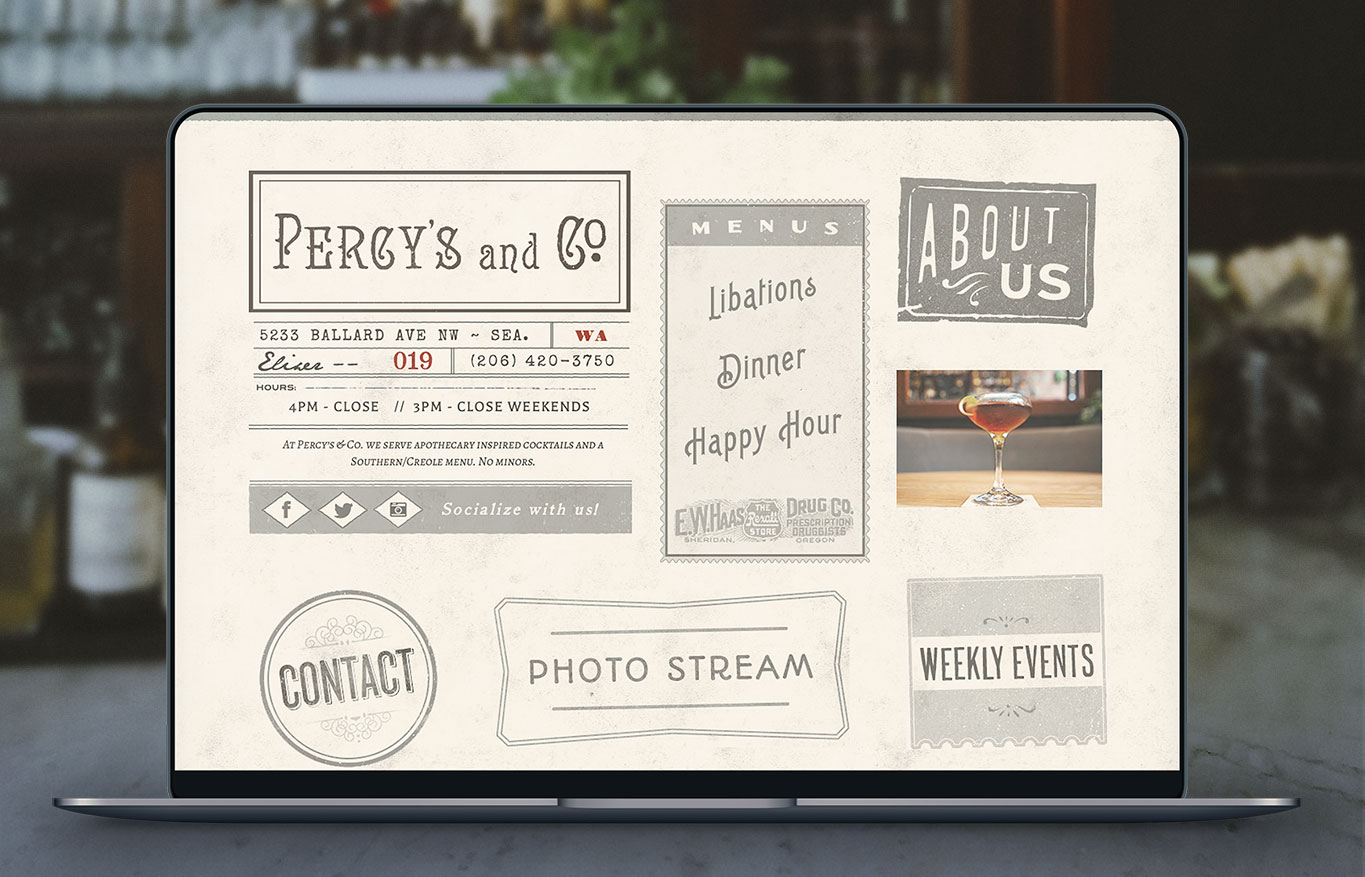 Percy's Logo Seattle Graphic Design Web Design